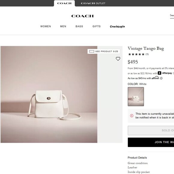 Vintage Coach Tango Bag - Picture 16 of 16